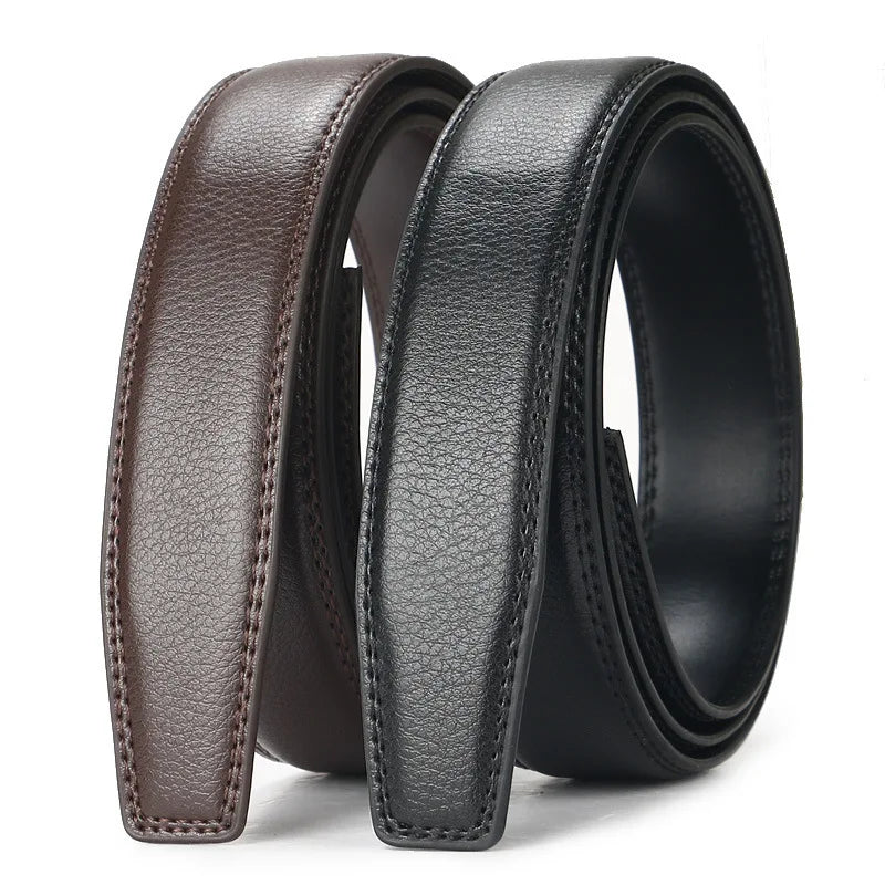 Men's Automatic Belt Adjustable Ratchet Belt for Men Brown/Black High-Quality Genuine Leather Belt Business Casual Belt for Men
