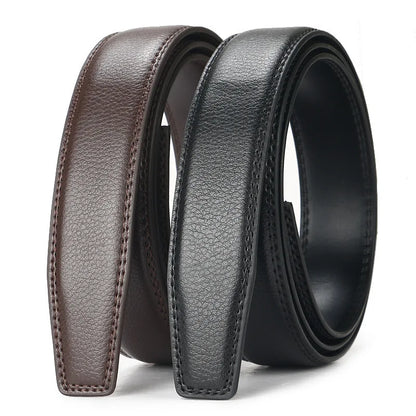 Men's Automatic Belt Adjustable Ratchet Belt for Men Brown/Black High-Quality Genuine Leather Belt Business Casual Belt for Men