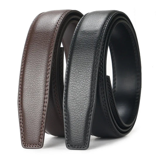 Men's Automatic Belt Adjustable Ratchet Belt for Men Brown/Black High-Quality Genuine Leather Belt Business Casual Belt for Men