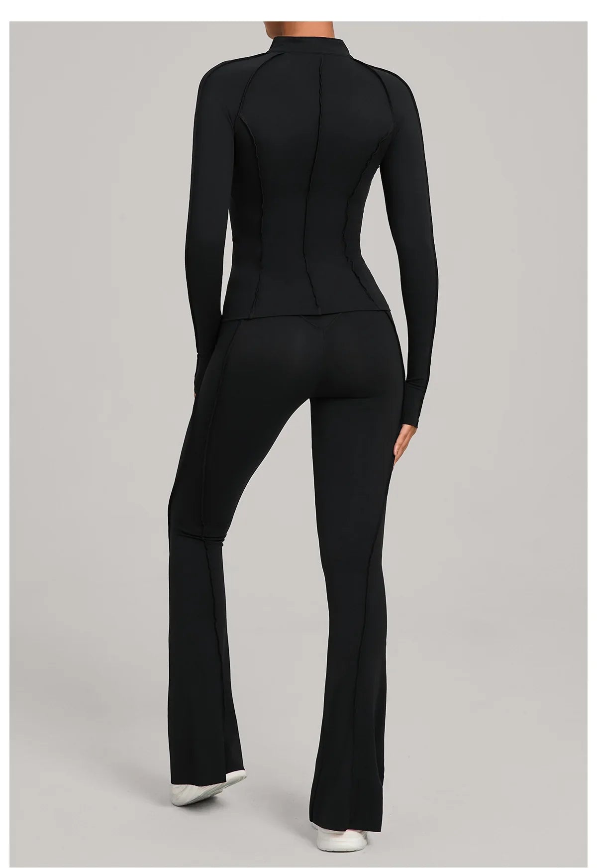 Gym Casual Yoga Set for Women Outdoor Running Fitness Outfit Autumn Winter Tight Sports Three-Piece Set Zipper Coat+bras+pants