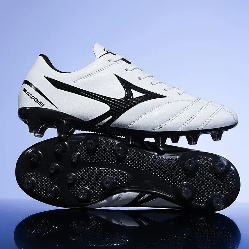 Men Football Boots Soccer Shoes Breathable Professional Turf Outdoor Non-slip Long Spikes Adult Ultralight Training Futsal