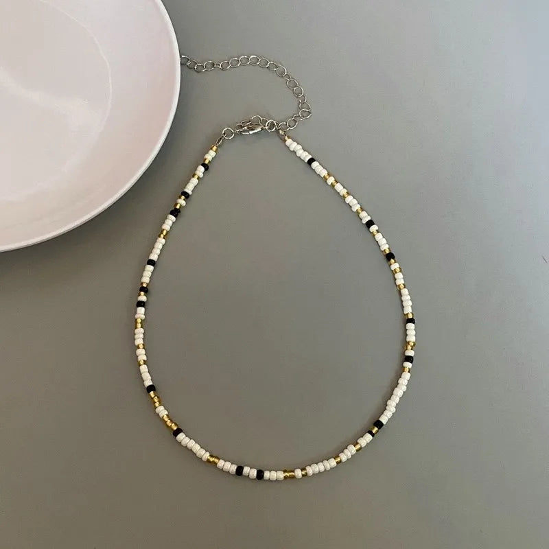Choker Chain Fashion  Charm Collar Colorful Handmade Colar Collar Necklace Jewelry Femme
