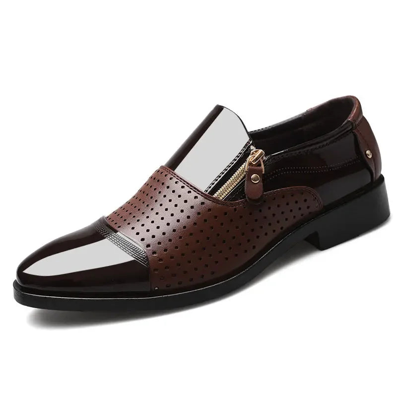 Sapatos Formais Pretos Masculinos Italianos Mocassins Vestido de Casamento Sapatos Oxford de Couro Envernizado Masculino