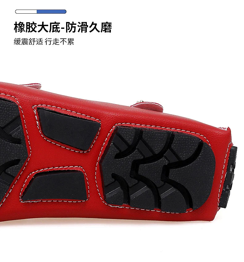 2025 New Handmade Beanie Shoes Men's Soft Sole Lazy Korean Style Trbottomy Easiest for Match Casual Slip-On Driving