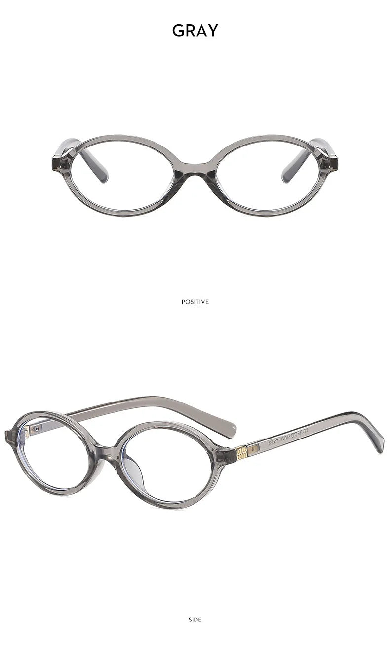 New Oval sunglasses For women Fashion Brand Black Small Frame Sun Glasses Female Retro Clear Lenses Eyewear Lady Trendy UV400