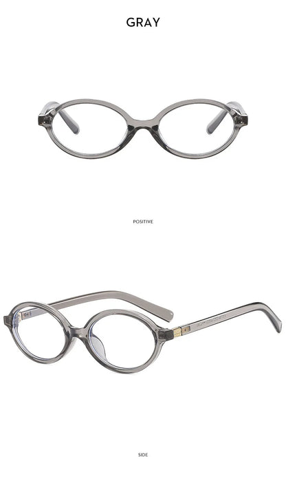 New Oval sunglasses For women Fashion Brand Black Small Frame Sun Glasses Female Retro Clear Lenses Eyewear Lady Trendy UV400