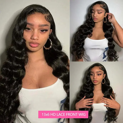 30 40 Inch 13x6 Body Wave Hd Human Hair Lace Frontal Wig 13x4 Body Wave Human Hair Wigs For Black Women Nature Black Brazilian