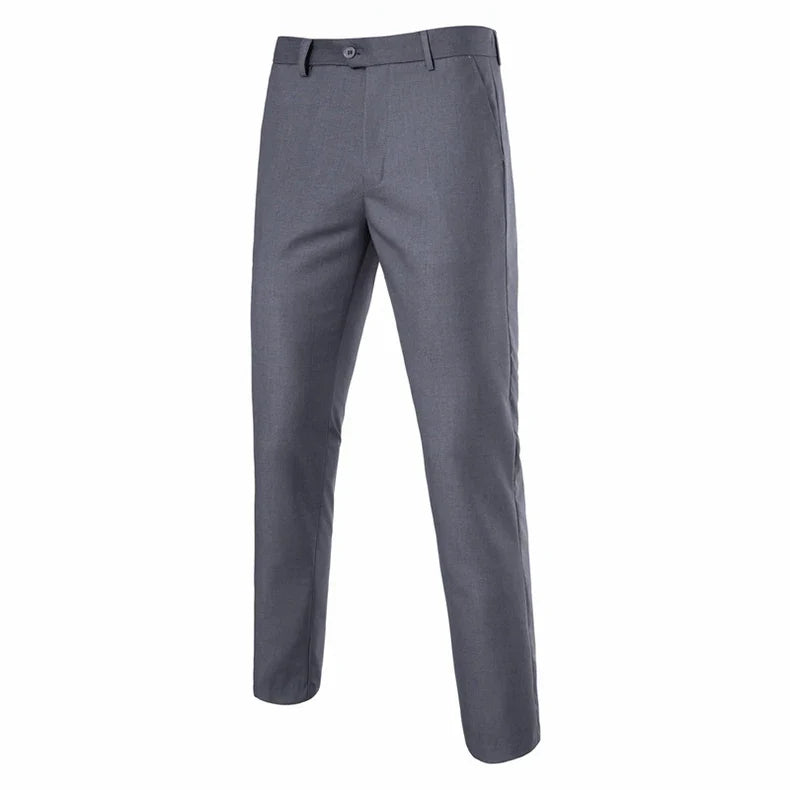Mens Dress Pants Slim Fit Slacks for Men Business Casual Formal Pants Wedding Plain Men's Wrinkle-Resistant Dress Pant Party
