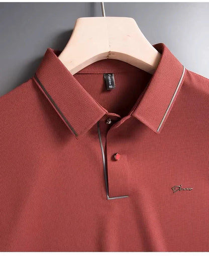 High end designer brand short sleeve POLO shirt men cool breathable summer T-shirt fashionable embroidery casual men's clothing