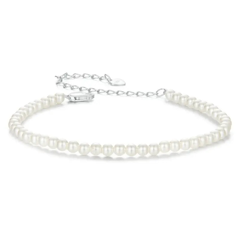 Pearl Bracelet for Women Shell Pearl Beaded Bracelet, 925 Sterling Silver Australian South Sea Pearl Bracelet Jewelry