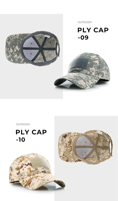 Outdoor Camouflage Adjustable Cap Mesh Tactical Skull Cap Army Airsoft Fishing