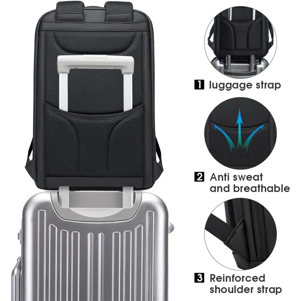 Business Backpacks Laptop 15.6 inch Multifunctional WaterProof Big Capacity Daily Work Male Backpack School Bag Mochila