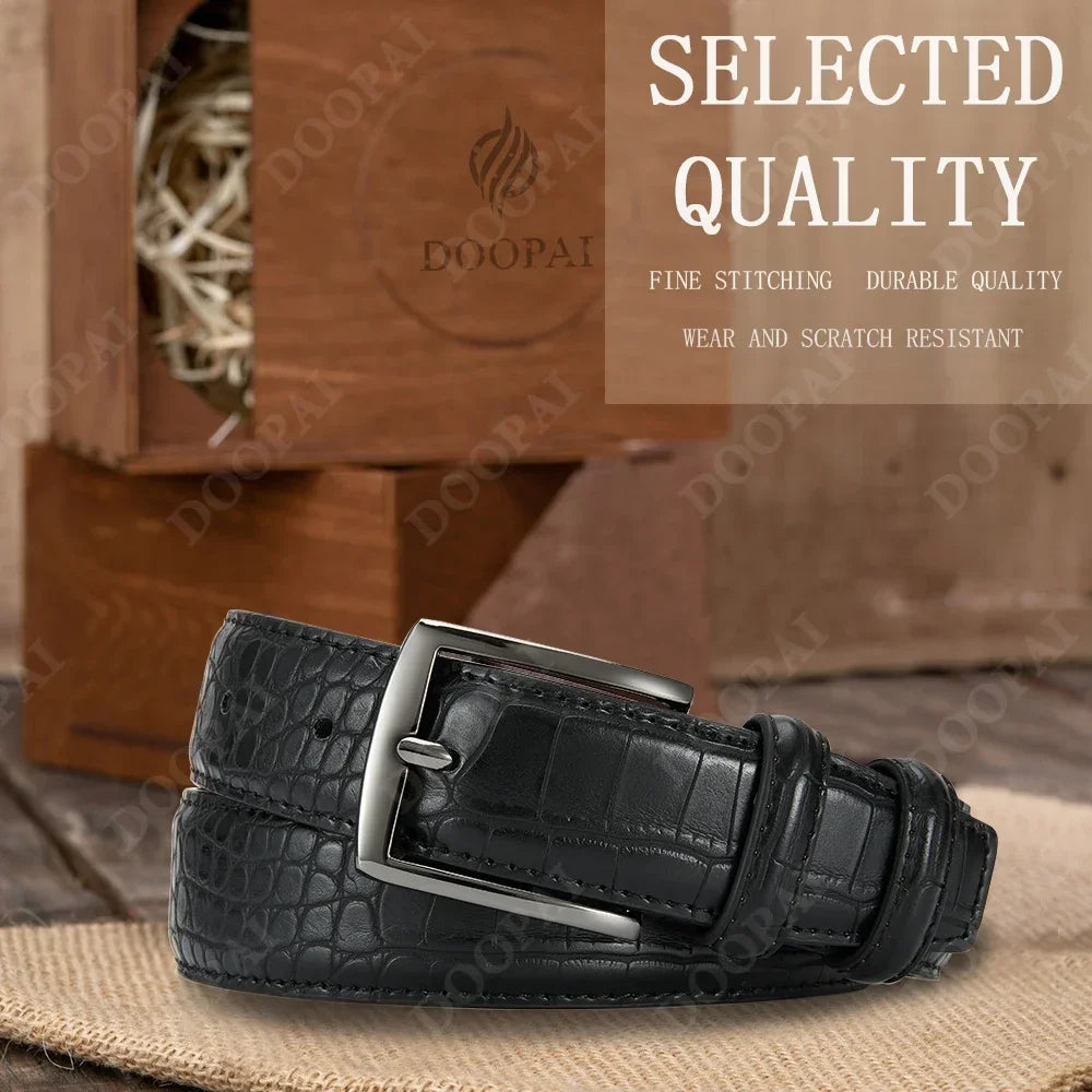 Famous Brand Business Belt Men Top Quality PU Luxury Leather Waist Strap Black Male Automatic Buckle Jeans Belts for Men