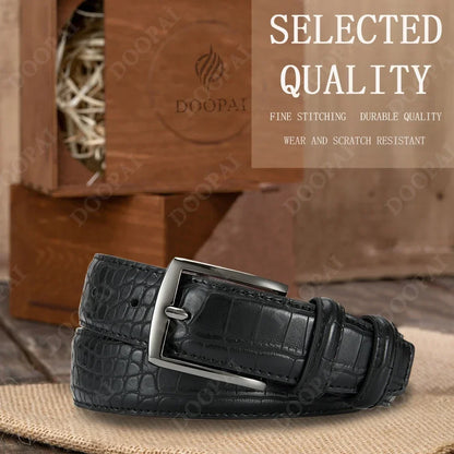 Famous Brand Business Belt Men Top Quality PU Luxury Leather Waist Strap Black Male Automatic Buckle Jeans Belts for Men