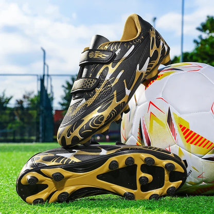 New Men Kids Football Boots Ultralight Boys Professional Soccer Shoes Cleats Non-Slip Match Grass Training Shoes Drop Shipping
