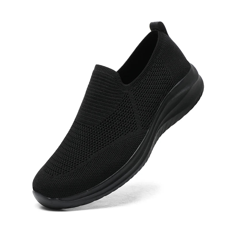 Men's Vulcanized Shoes Fashion Breathable Outdoor Mesh Casual Sneakers Lightweight Comfortable Men Tenis Masculino Walking Shoes