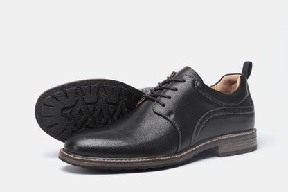 Size 40-46 Men's Casual Leather Shoes Comfortable Fashion Brand Derby Shoes