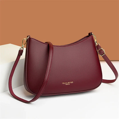 High Quality Underarm Shoulder Bags for Women 2024 Solid Color New Texture Leather Crossbody Bag Luxury Designer Handbags Sac