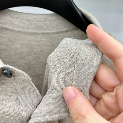 Men's Long Sleeve Fashion Casual Polo, Shirt Collar Pullover Sweater. Business Sweater T-shirt Golf Spring & Autumn Wool