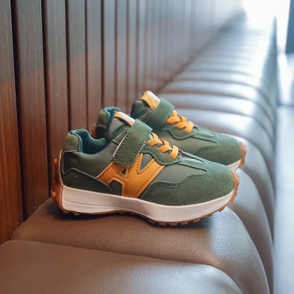 Children Tennis Shoes Patchwork Versatile Boys School Basketball Shoes Kids Fashion Causal Girls Outdoor Sneakers Breathable