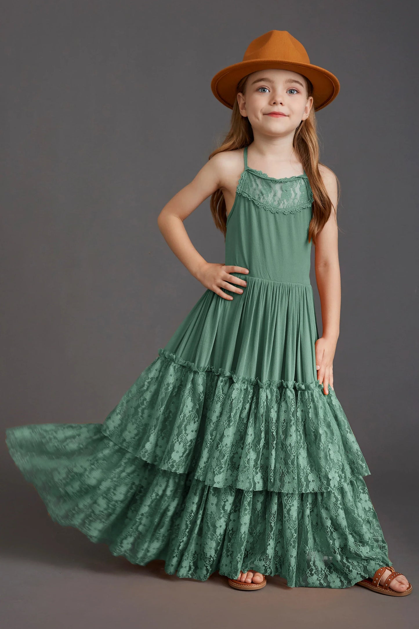 Summer Girls Lace Dresses Kids Flower Girl Wedding Princess Party Dress Vestidos Costume Children Clothing For 4-14Years