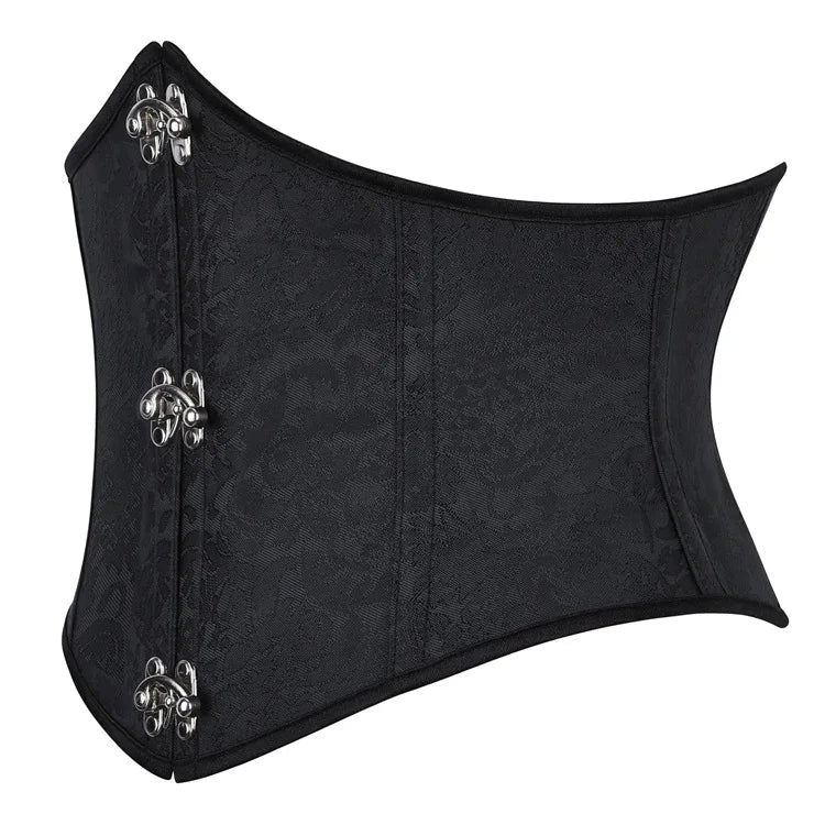 Underbust Purple Corset Woman Belt Plus Size Top Short Plastic Boned Girdles Slimming Waist Shapers Gothic Clothing Bodice