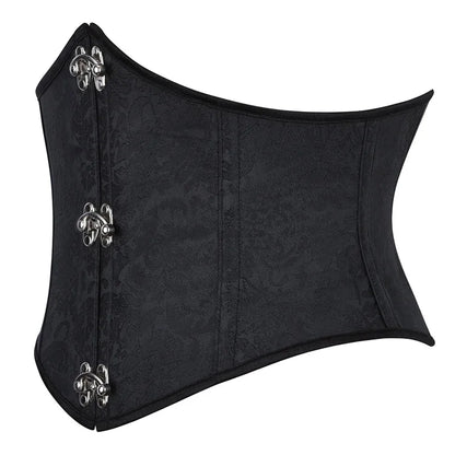 Underbust Purple Corset Woman Belt Plus Size Top Short Plastic Boned Girdles Slimming Waist Shapers Gothic Clothing Bodice