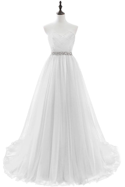 A-line Strapless Tulle Royal Blue Evening Dresses Lace Up Crystal Sequin Formal Party For Bride Sexy Prom Gown Wedding Party