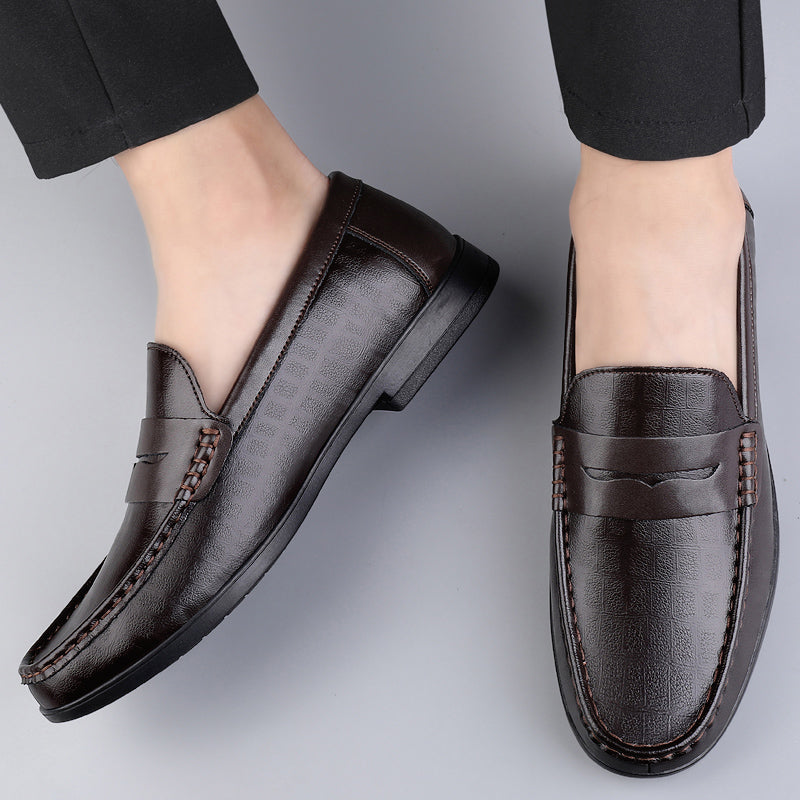 Genuine Leather Men Shoes Casual Italian Men Loafers Breathable Office Shoes Men Designer Slip On Driving Shoes Plus Size 38-46