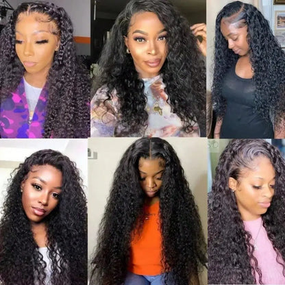 42 40 Inch 250% Density Jerry Curly 13x4 HD Lace Frontal Wig Glueless Pre Plucked Wet and Wavy Curly Human Hair Wig