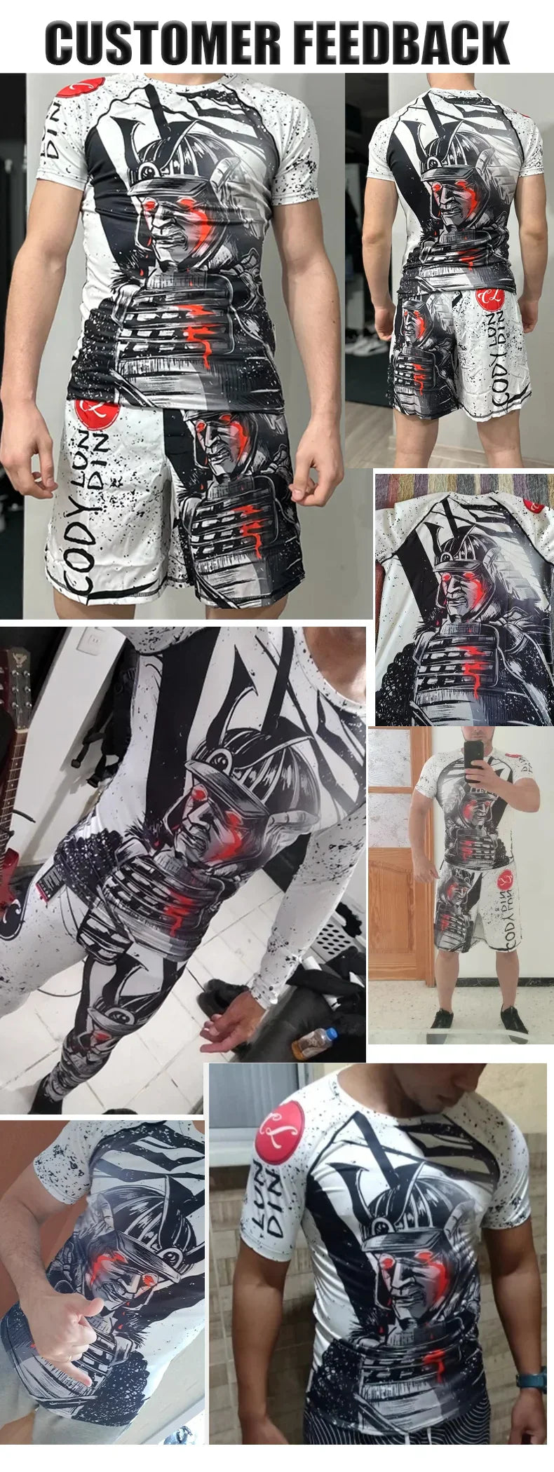 Popular Beach Surf Wear Short Sets For jiu jitsu Bjj No Gi Rashguard+Grappling Shorts Cool Westling stretchy Running Gym Clothes