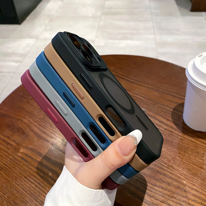 Matte Magnetic Wireless Charge Case For iPhone 17 Pro Max 17 Air 17 Pro 17 Lens Glass Film Clear Hard Bumper Back Cover