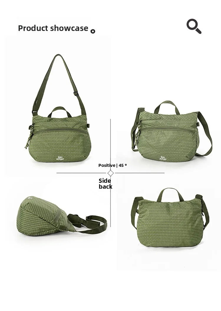 Nylon Cloth Daily Commute Messenger Bag Lightweight Hand Bag Sports Shoulder Bag Casual Anti-splashing Messenger Bag