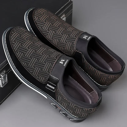 Men's Smart Casual Slip On Loafers With Assorted Colors, Dress Up Walking Shoes