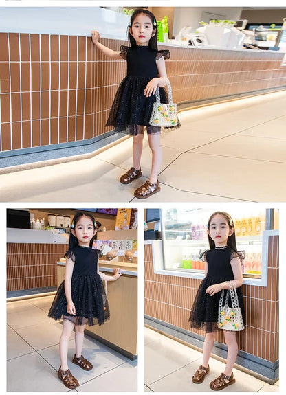 Children Hollow Out Shoes Boys Girls Roman Shoes British Style Non-slip Fashion Kids Toes Capped Shoes Peep Toe Solid Color