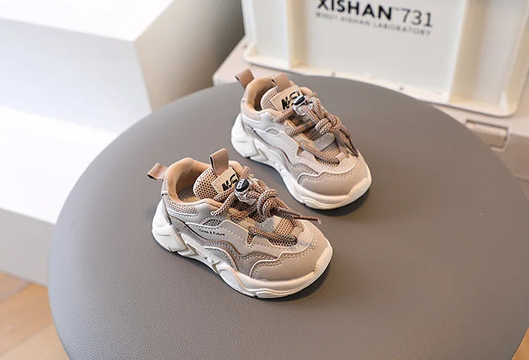 Children's Sneakers Spring Autumn Mesh Breathable School Running Sports Shoes for Boy Girl Causal Fashion Kids Basketball Shoes