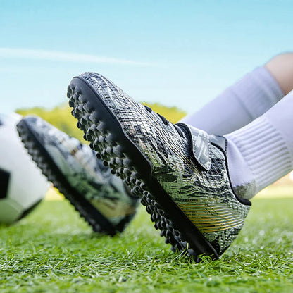 Children Football Shoes Grass Society Indoor Training Original Boy Girl Soccer Shoes Cleats Non Slip Kids Football Field Boots