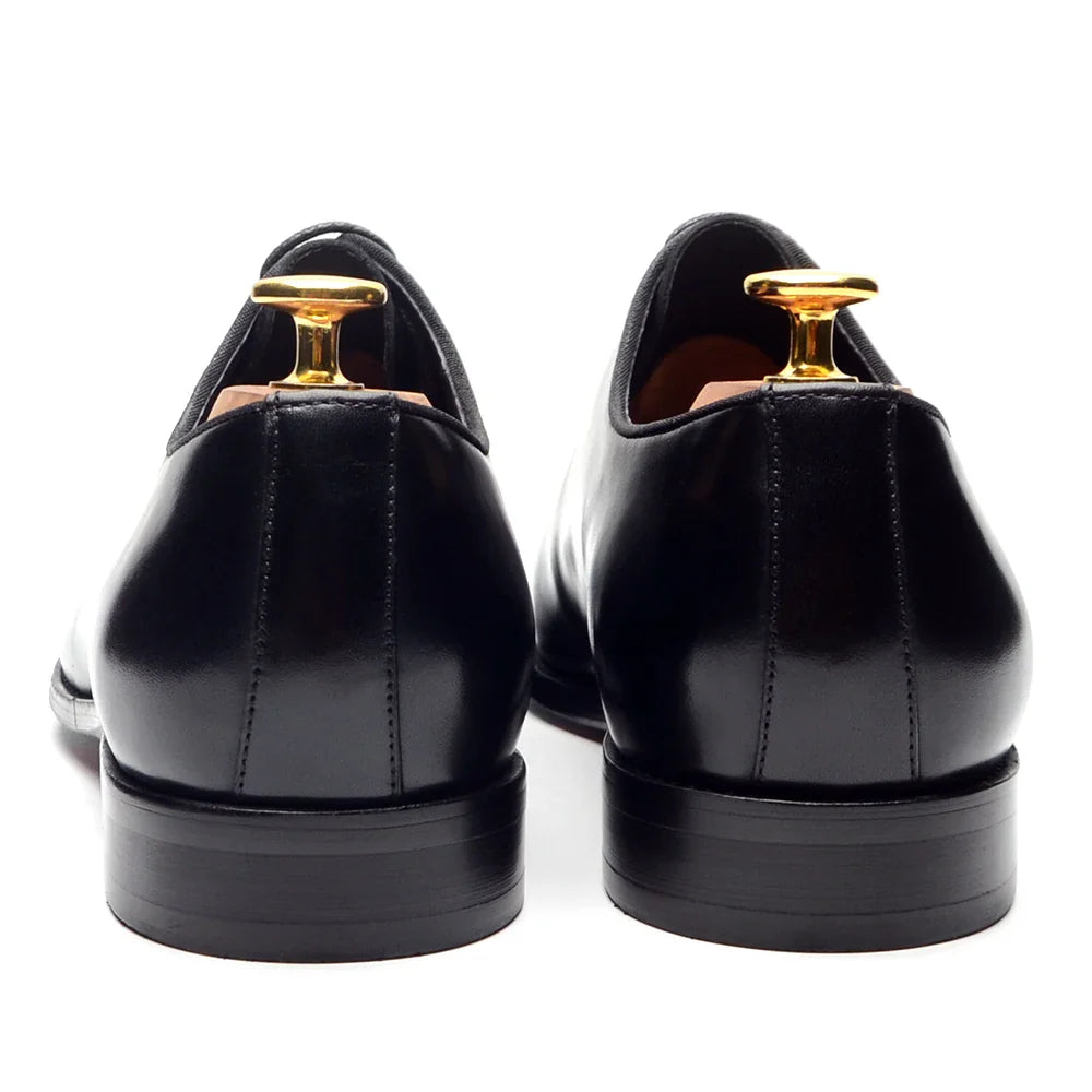 Luxury Classic Mens Oxford Dress Shoes Whole Cut Genuine Leather Handmade Lace-up Formal Shoe for Men Wedding Business Office