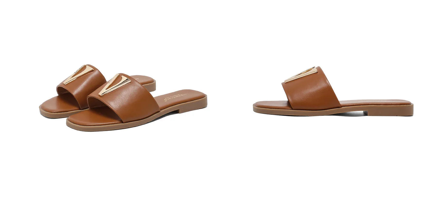 High Quality PU Purses And Sandals Sets Flat Shoes And Bag Set Matching Handbags For Women Slippers Flip Flops Women Shoes