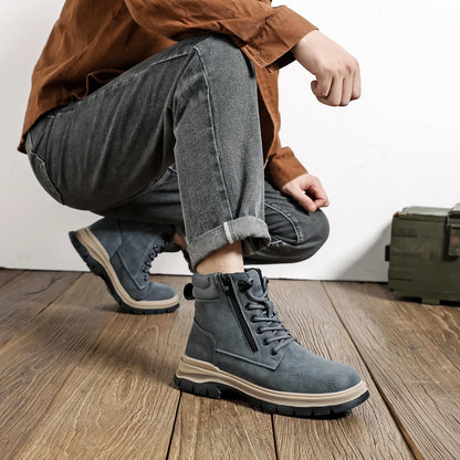 New Non Slip Work Shoes Men Work Boots Indestructible Safety Shoes Steel Toe Shoes Puncture-Proof Sneakers Male Footwear Shoes