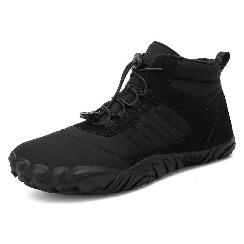 Womens Mens Waterproof Winter Barefoot Shoes Snow Boots Cotton Warm Fur Lined Unisex Walking Hiking Outdoor Shoes