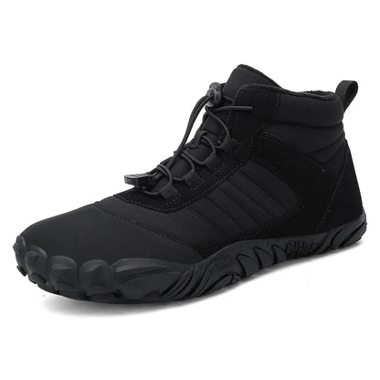 Womens Mens Waterproof Winter Barefoot Shoes Snow Boots Cotton Warm Fur Lined Unisex Walking Hiking Outdoor Shoes