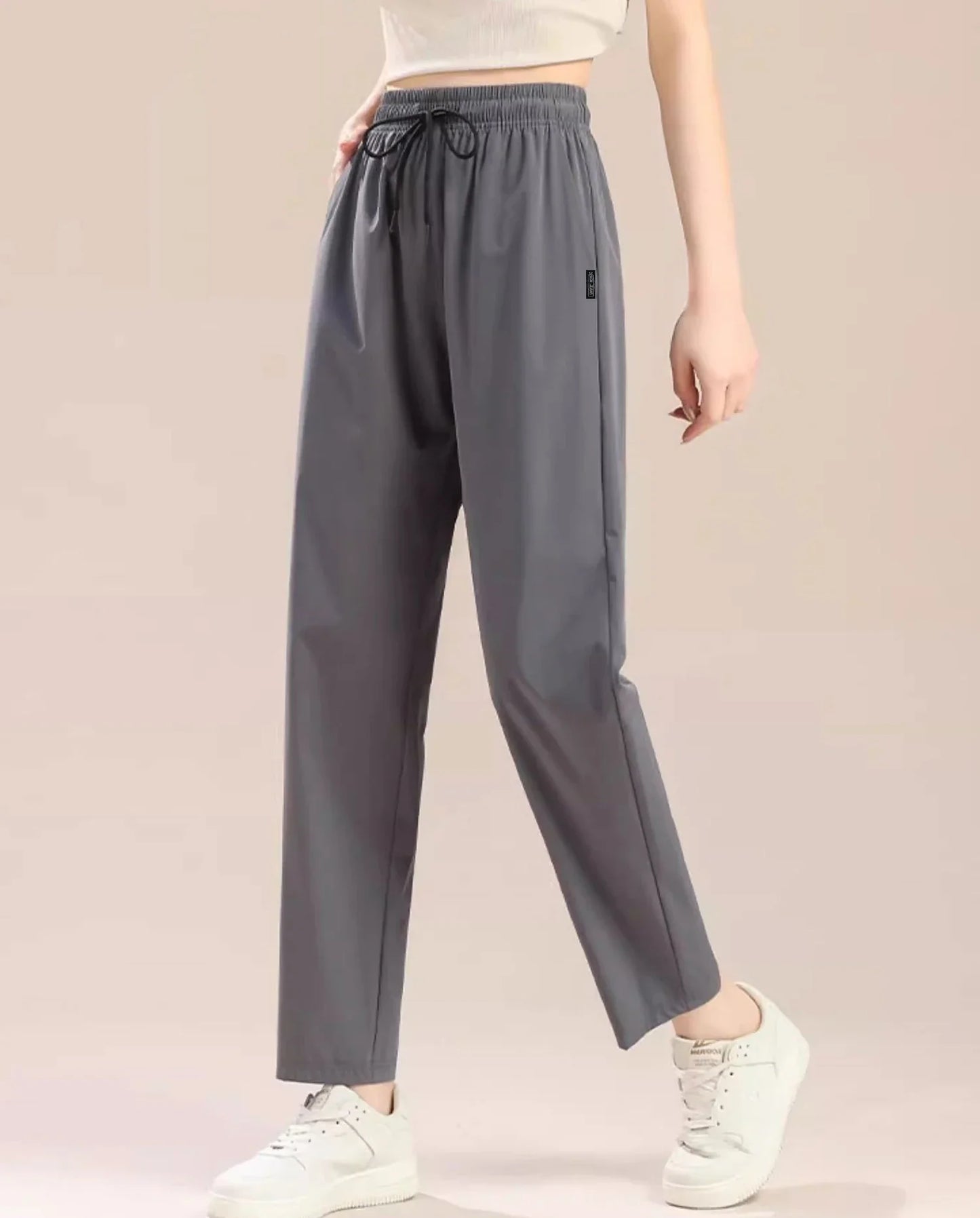 Loose broad legs lazy casual casual straight-leg pants