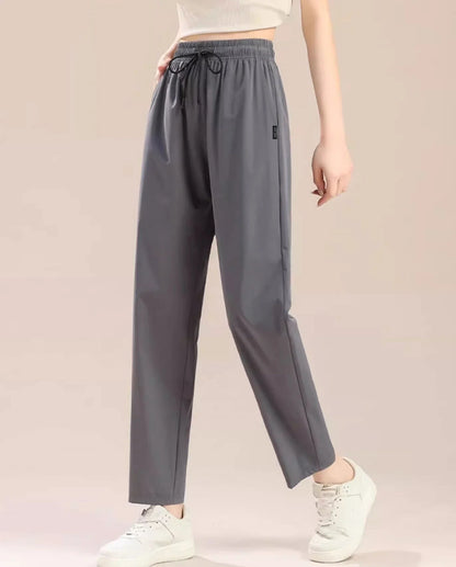 Loose broad legs lazy casual casual straight-leg pants
