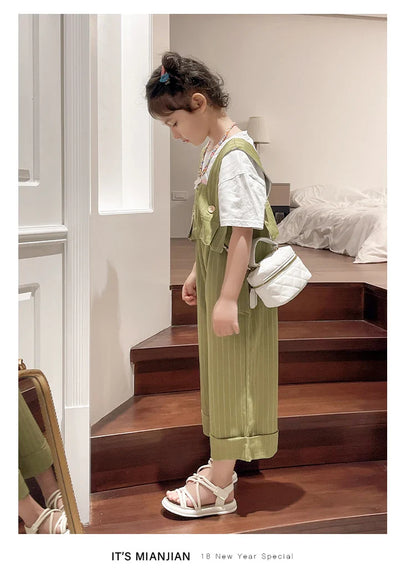 Girls Sandals Kids Sandals for Girls 2024 Summer Brand Children Beach Shoes Princess Sweet Gladiator Sandals Open Toes Anti-skid