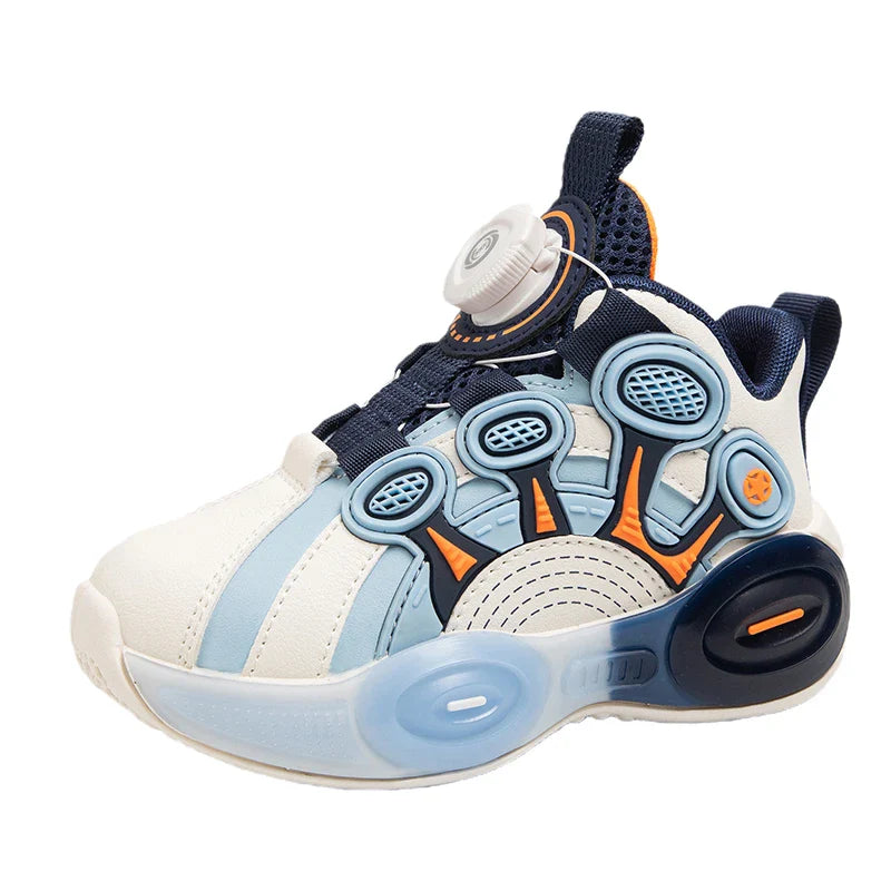 Children Fashion Sneaker Boys Casual Shoes Leather Flat Student Walking Shoes Outdoor Girl Basketball Sports Footwear Zapatillas