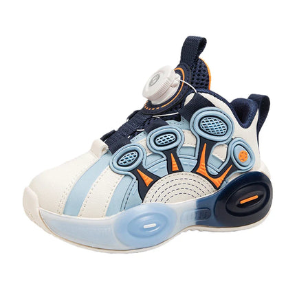 Children Fashion Sneaker Boys Casual Shoes Leather Flat Student Walking Shoes Outdoor Girl Basketball Sports Footwear Zapatillas