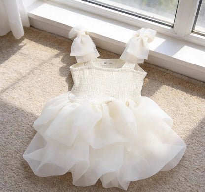 2026 New Sleeveless Summer Dress for Girls Puffy Tutu Dress Elegant Party Dresses Birthday Gift Gown Baby Girl Princess Dress