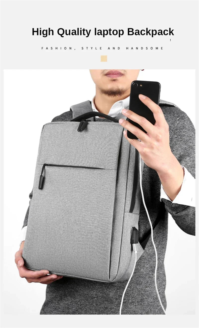 15.6 Inch Laptop Men Backpack Nylon Travel Male Laptop Backpack Usb Charging Computer School Backpacks Waterproof Bag for Men