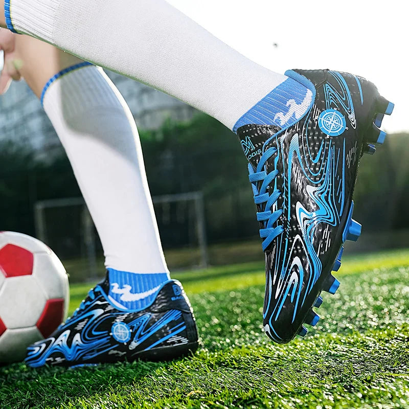 Men's football shoes with long studs for men, women, children, boys, teenagers, sports sneakers, outdoor training shoes